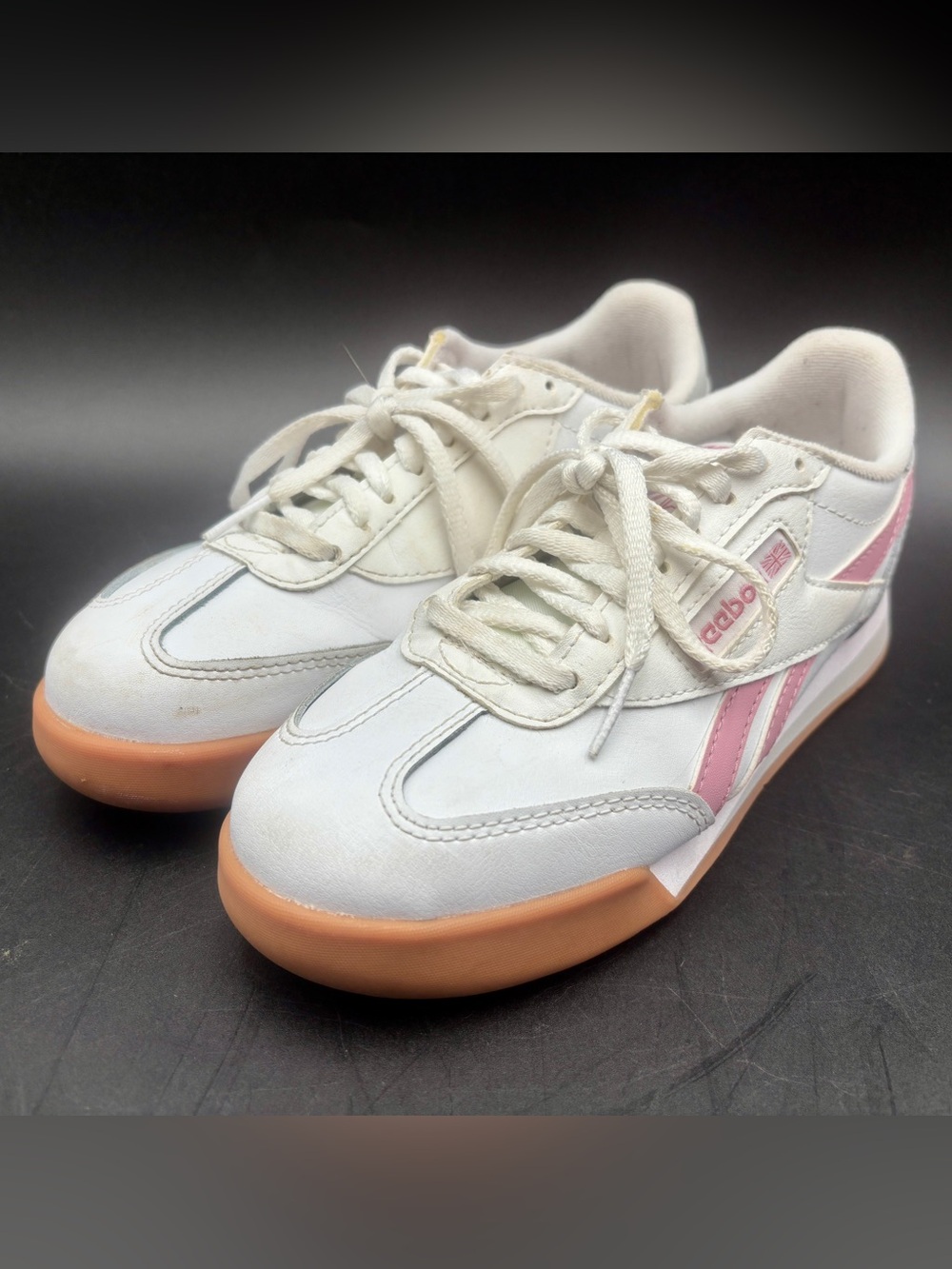 Reebok Campio XT Retro Sneakers White/Dusty Rose Pink - Size 3.5Y / Women’s 5